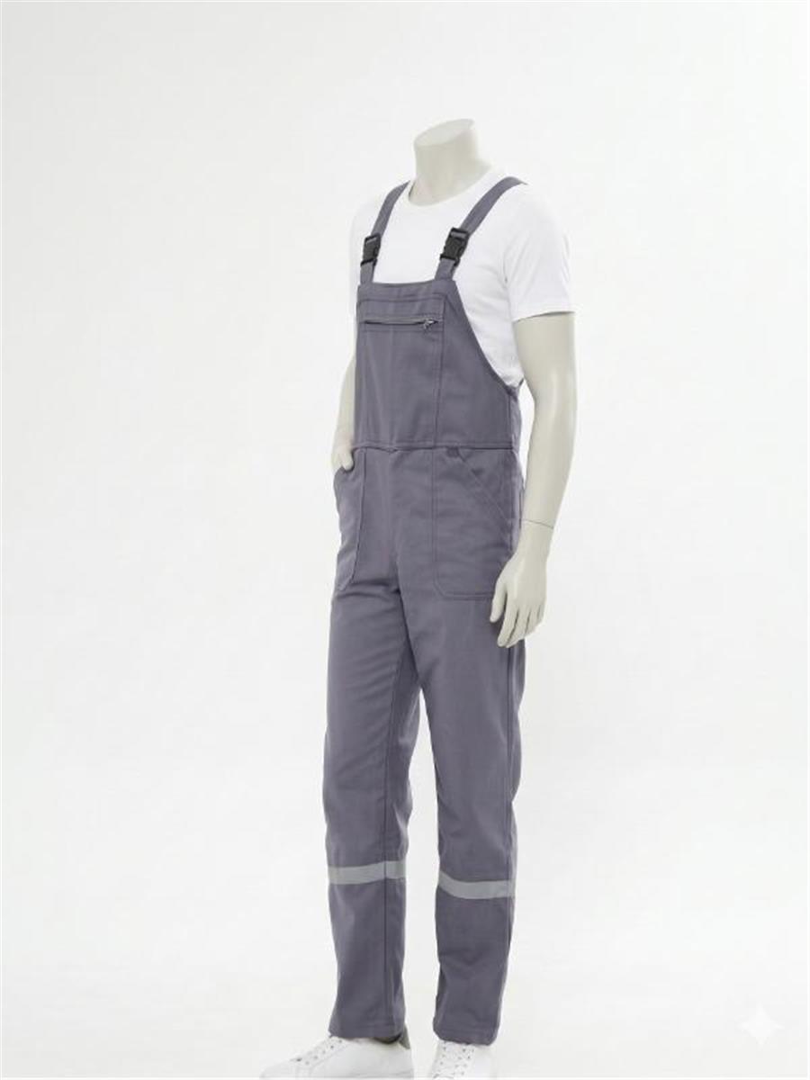 Bahçıvan İş Tulumu Reflektörlü %100 Pamuk