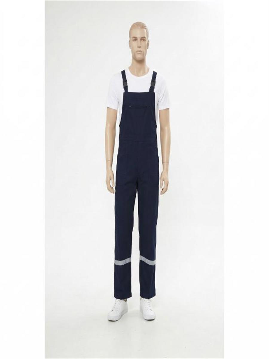 Bahçıvan İş Tulumu Reflektörlü %100 Pamuk Lacivert